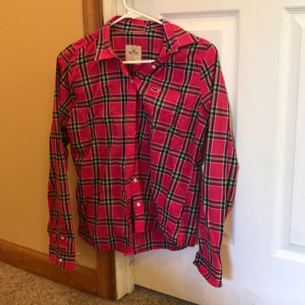 Plaid Hollister Polo 3 for $5!!